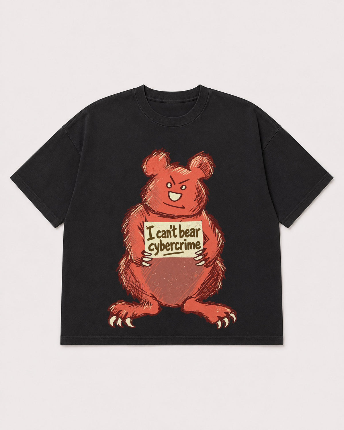 Mockup Boxy Heavyweight Tee Black product