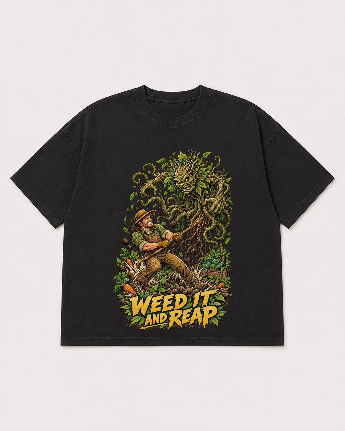 Mockup Boxy Heavyweight Tee Black product