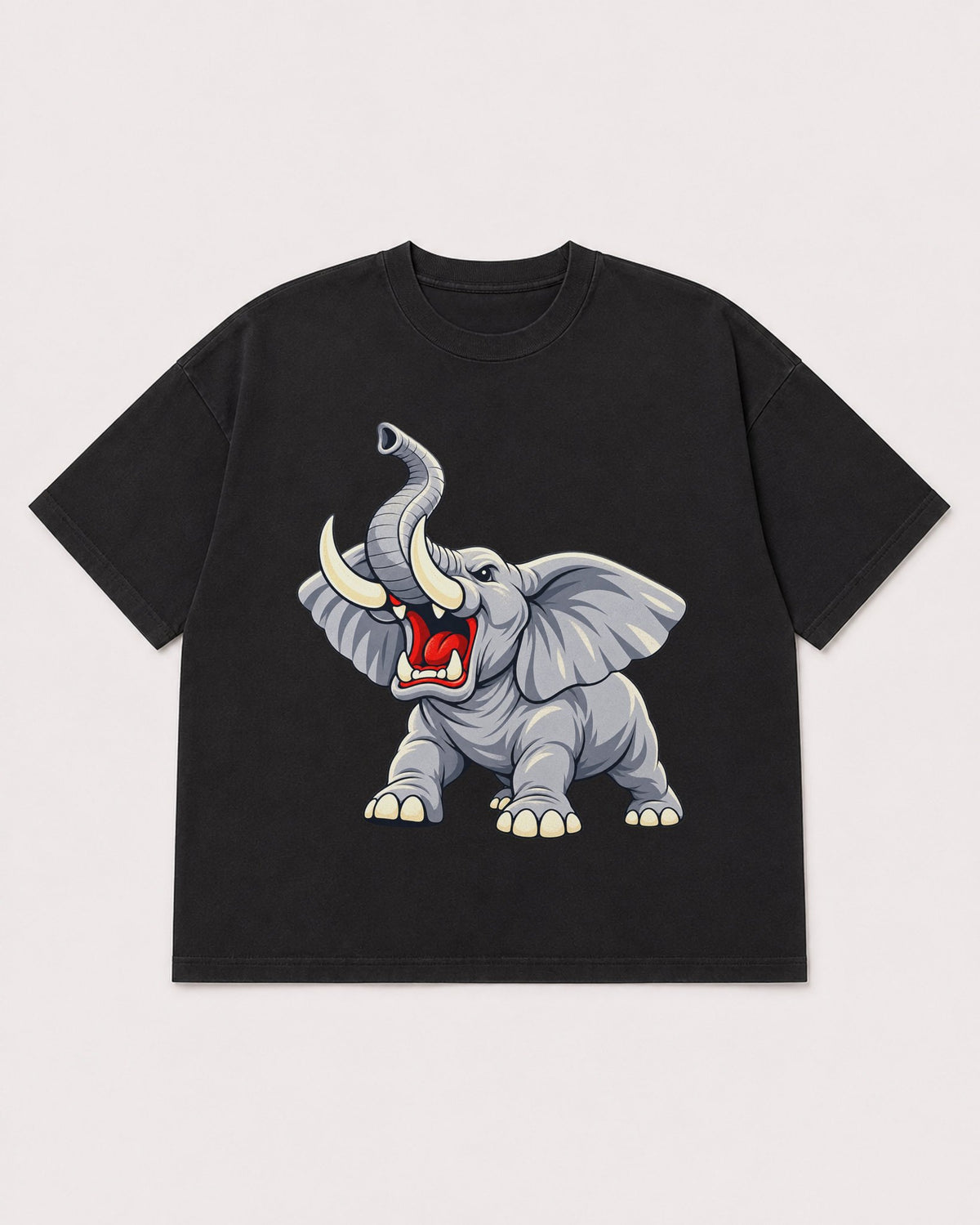Mockup Boxy Heavyweight Tee Black product