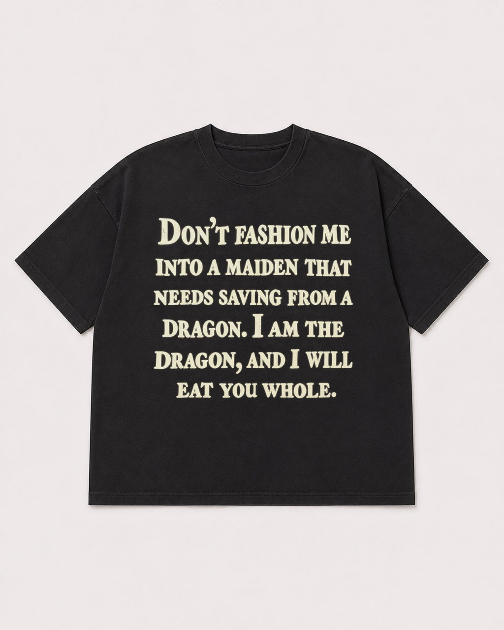 Mockup Boxy Heavyweight Tee Black product