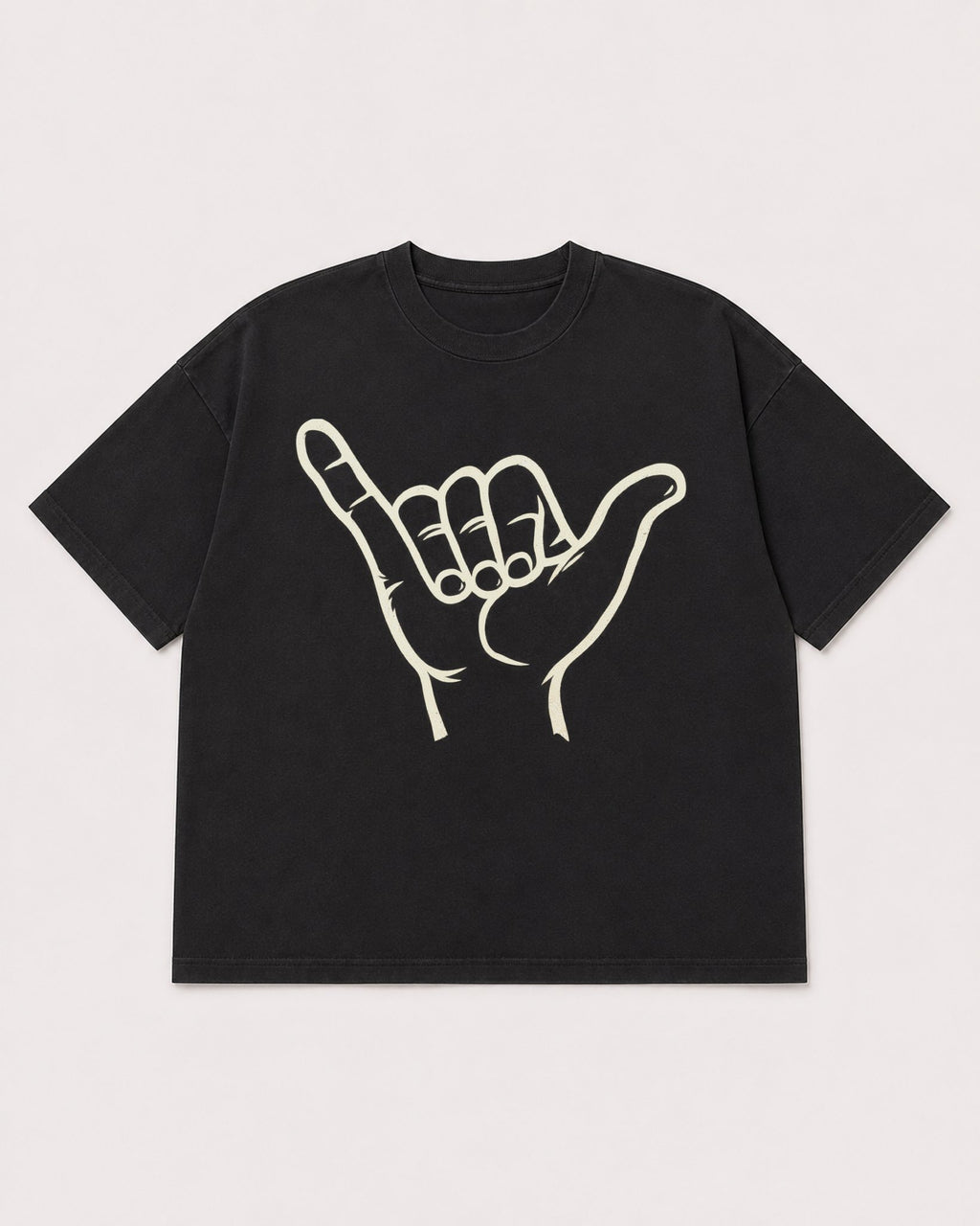 Mockup Boxy Heavyweight Tee Black product