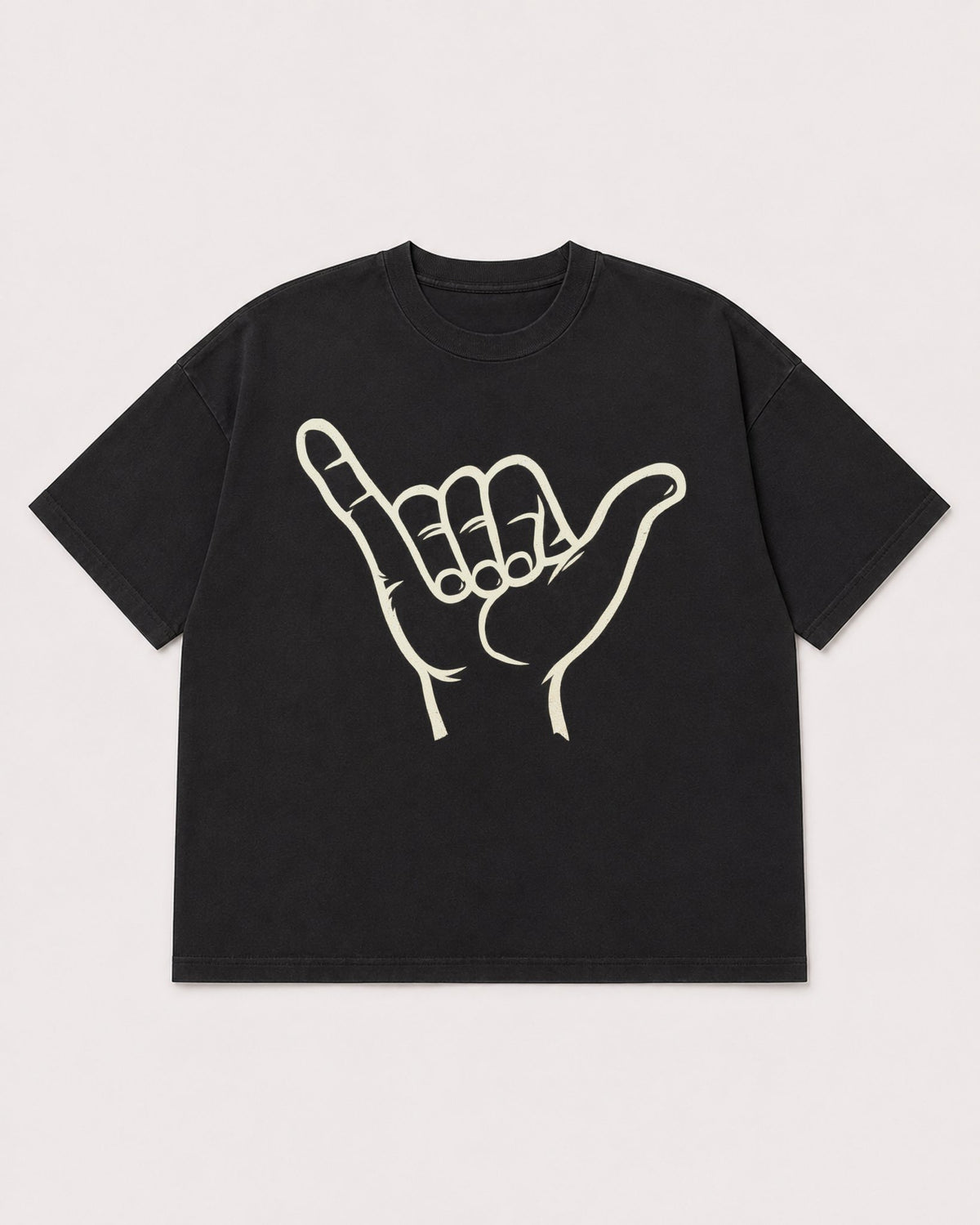 Mockup Boxy Heavyweight Tee Black product