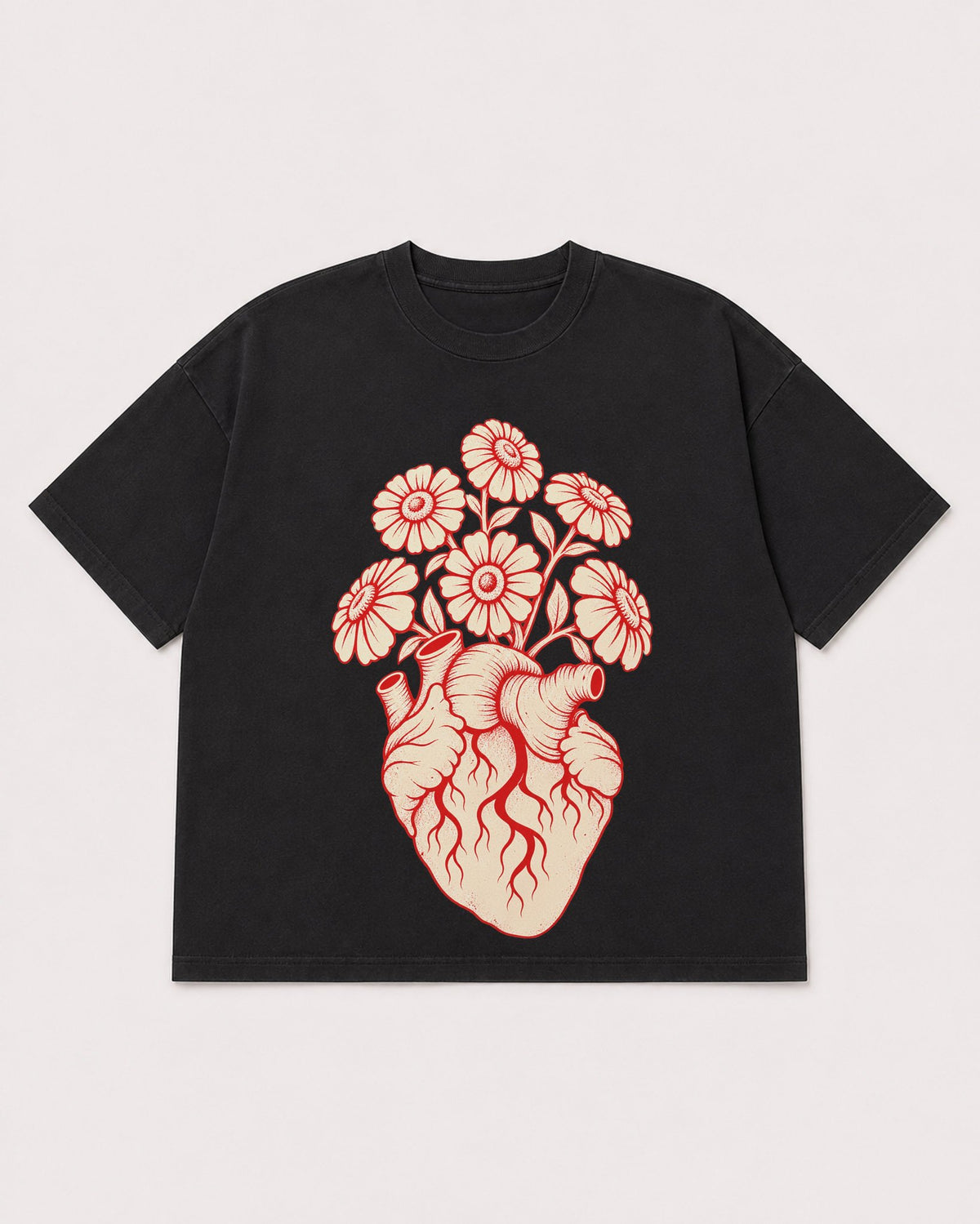 Mockup Boxy Heavyweight Tee Black product