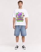Mockup Boxy Heavyweight Tee White male full-body 08