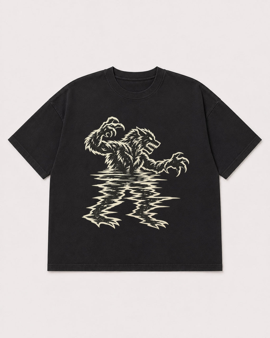 Mockup Boxy Heavyweight Tee Black product