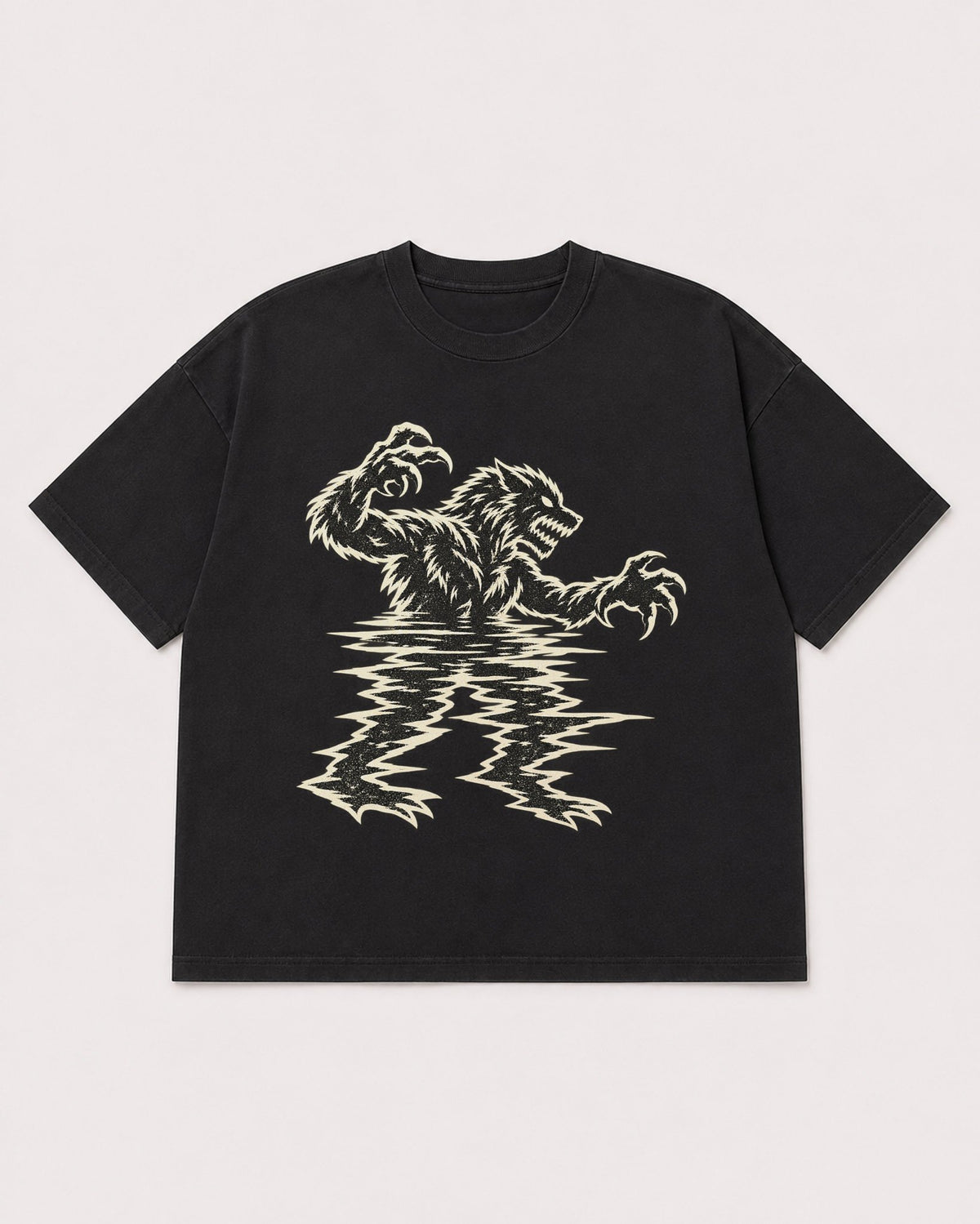 Mockup Boxy Heavyweight Tee Black product