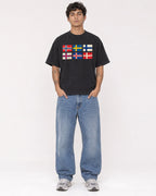 Mockup Boxy Heavyweight Tee Black male full-body 06