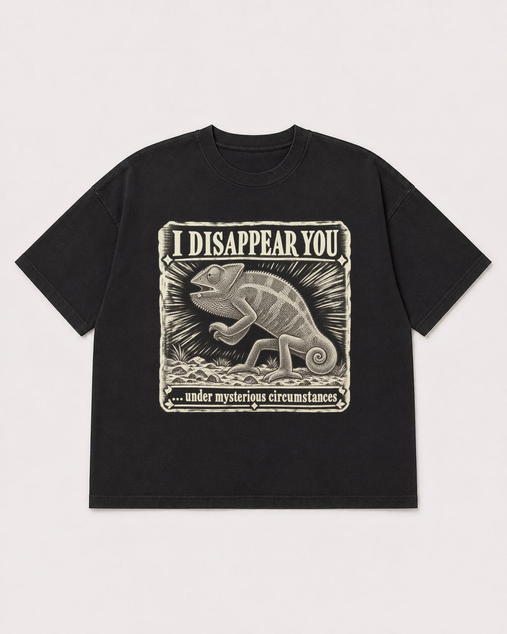 Mockup Boxy Heavyweight Tee Black product