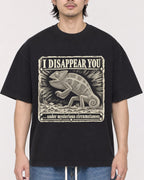 Mockup Boxy Heavyweight Tee Black male close-up 23