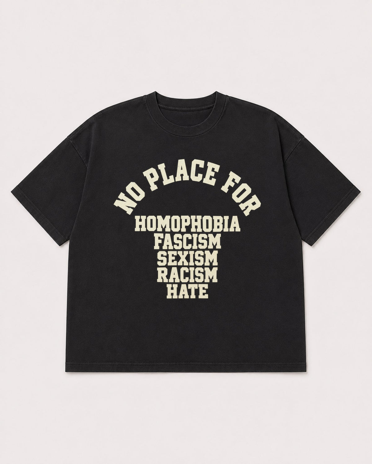 Mockup Boxy Heavyweight Tee Black product