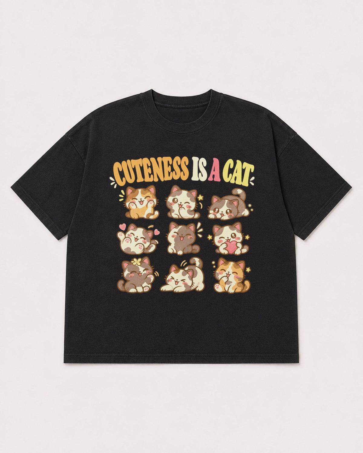 Mockup Boxy Heavyweight Tee Black product