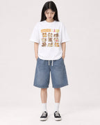 Mockup Boxy Heavyweight Tee White female full-body 01