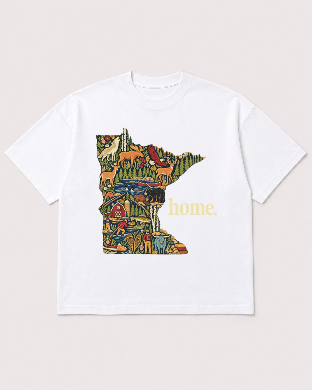 Mockup Boxy Heavyweight Tee White product