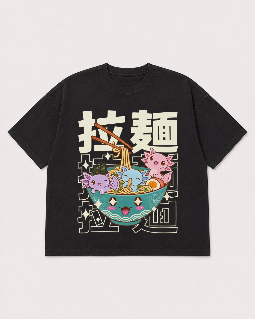 Mockup Boxy Heavyweight Tee Black product