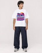 Mockup Boxy Heavyweight Tee White male full-body 06
