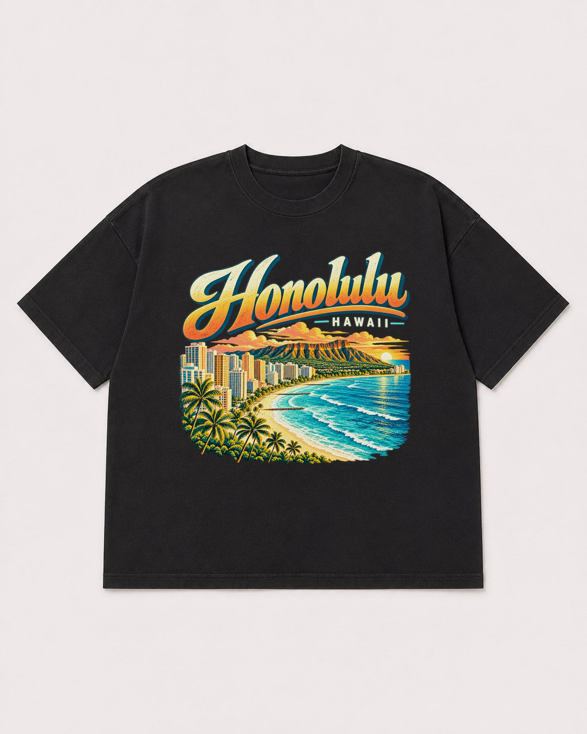 Mockup Boxy Heavyweight Tee Black product