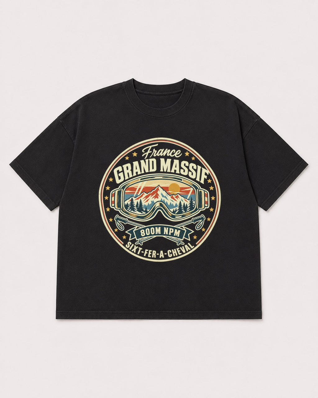 Mockup Boxy Heavyweight Tee Black product