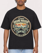 Mockup Boxy Heavyweight Tee Black male close-up 05