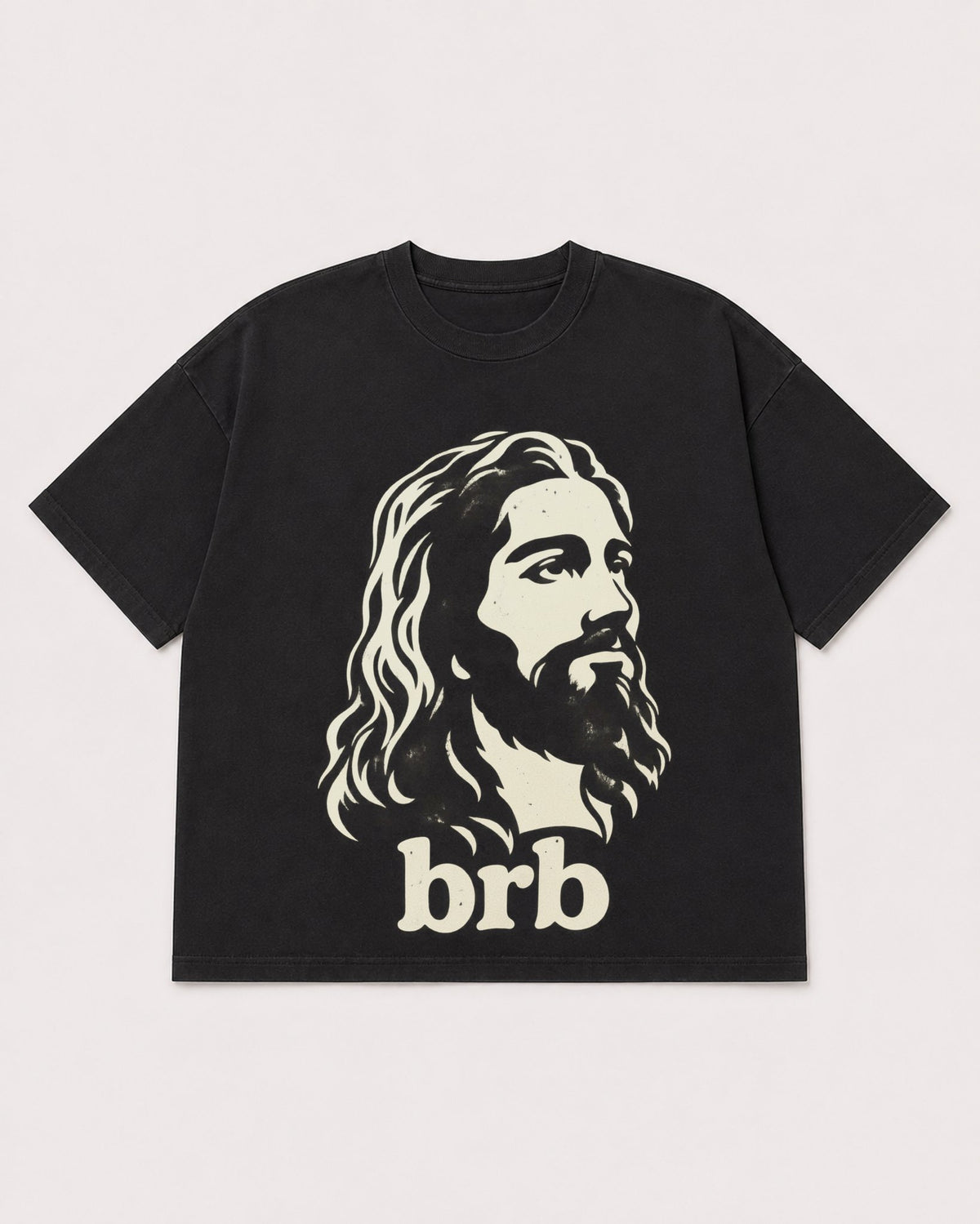 Mockup Boxy Heavyweight Tee Black product