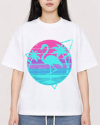 Mockup Boxy Heavyweight Tee White female close-up 01