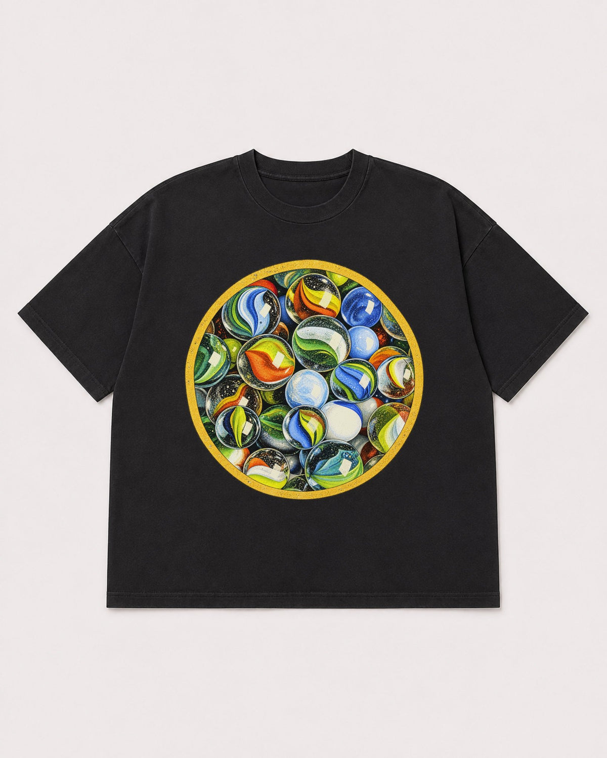 Mockup Boxy Heavyweight Tee Black product