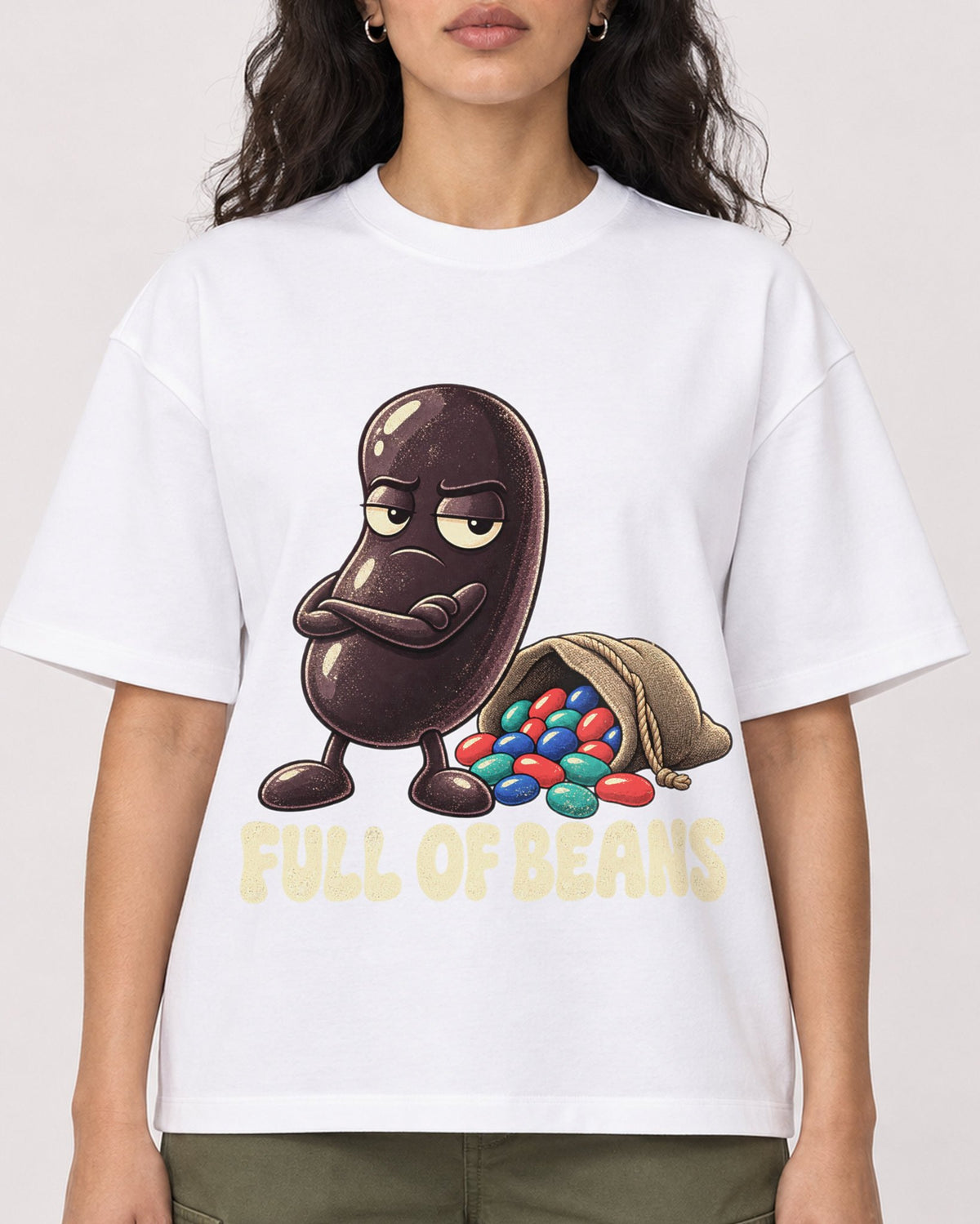 Mockup Boxy Heavyweight Tee White female close-up 07