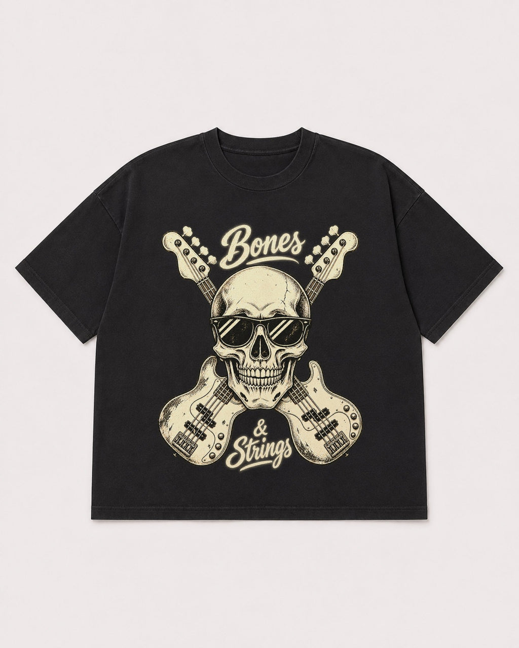 Mockup Boxy Heavyweight Tee Black product