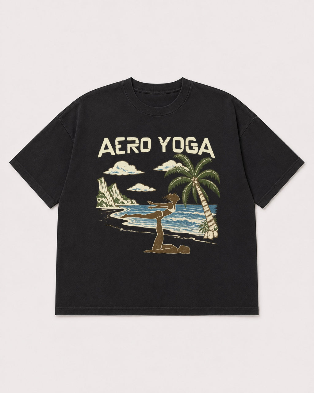 Mockup Boxy Heavyweight Tee Black product