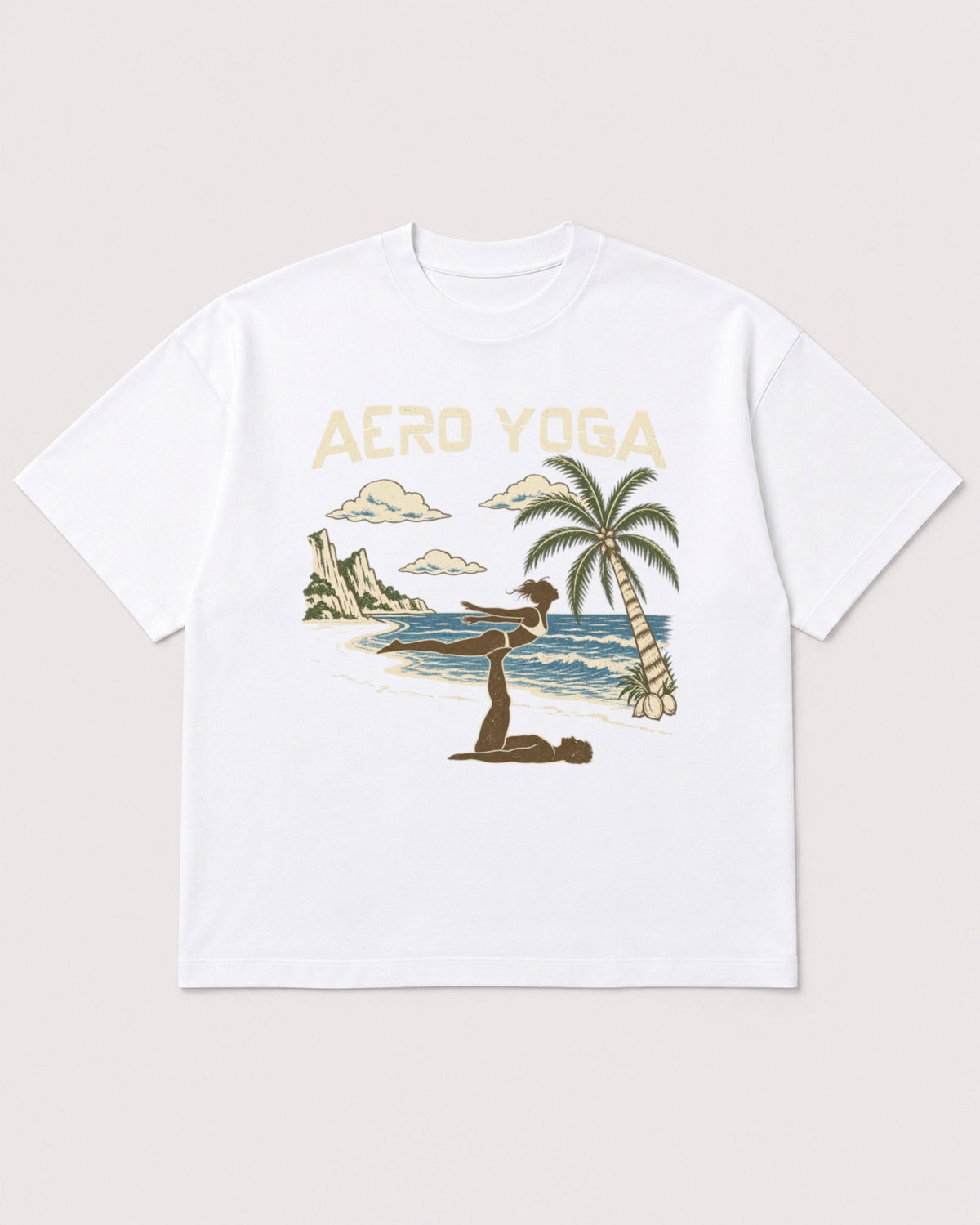 Mockup Boxy Heavyweight Tee White product