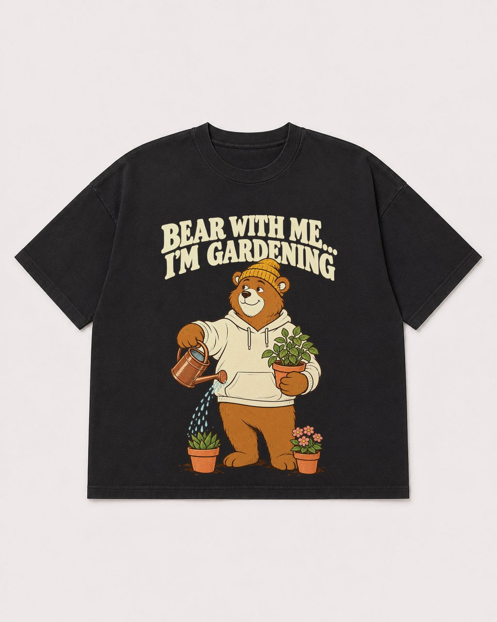 Mockup Boxy Heavyweight Tee Black product