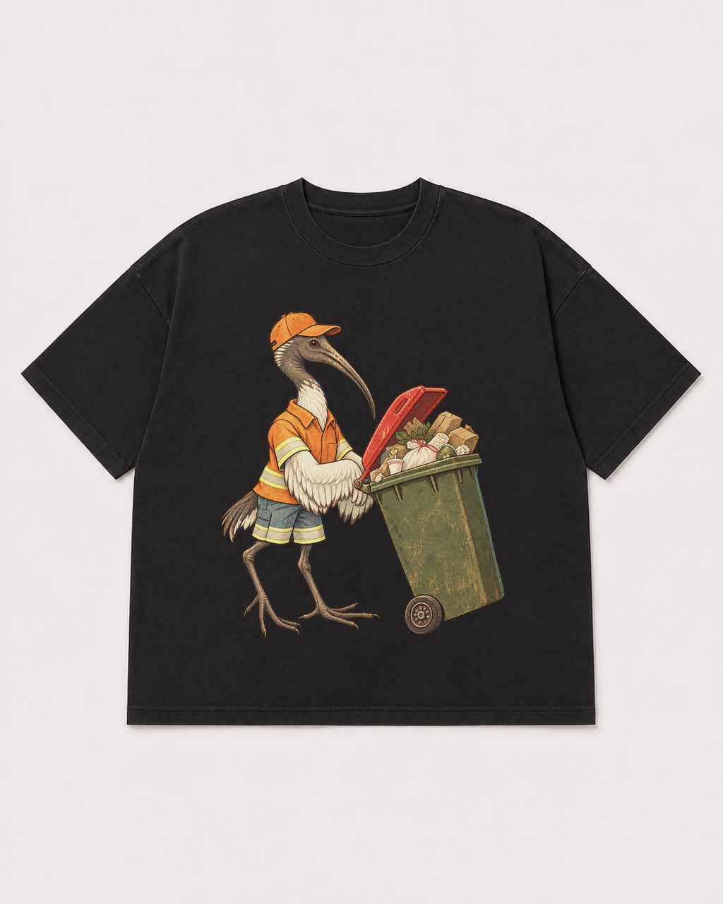 Mockup Boxy Heavyweight Tee Black product