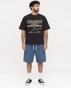 Mockup Boxy Heavyweight Tee Black male full-body 07