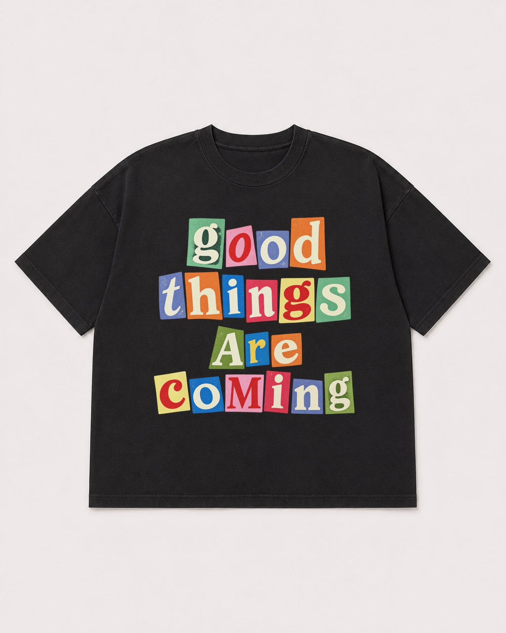 Mockup Boxy Heavyweight Tee Black product