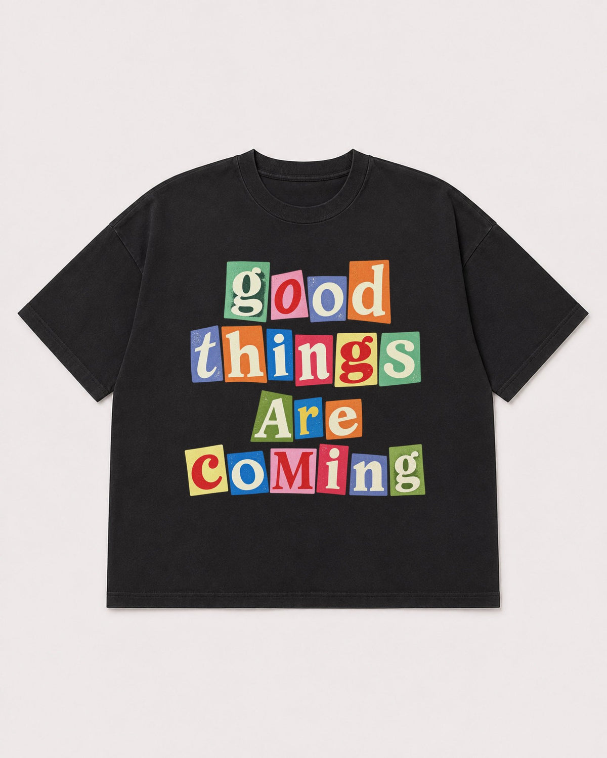 Mockup Boxy Heavyweight Tee Black product