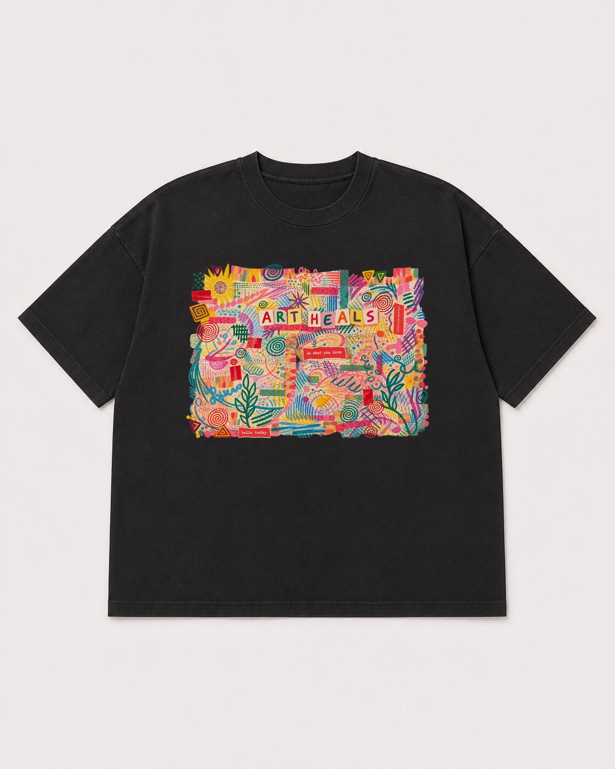 Mockup Boxy Heavyweight Tee Black product