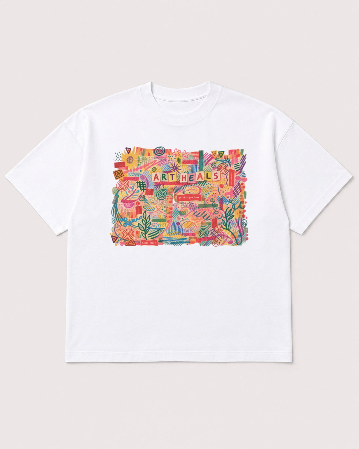 Mockup Boxy Heavyweight Tee White product