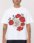Mockup Boxy Heavyweight Tee White male close-up 06