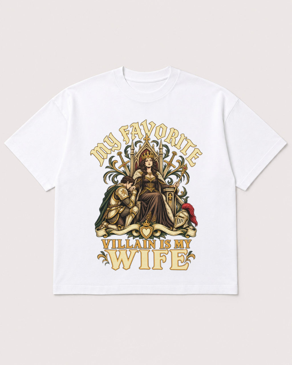 Mockup Boxy Heavyweight Tee White product
