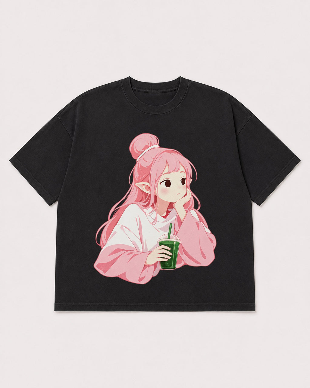Mockup Boxy Heavyweight Tee Black product