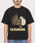 Mockup Boxy Heavyweight Tee Black male close-up 02