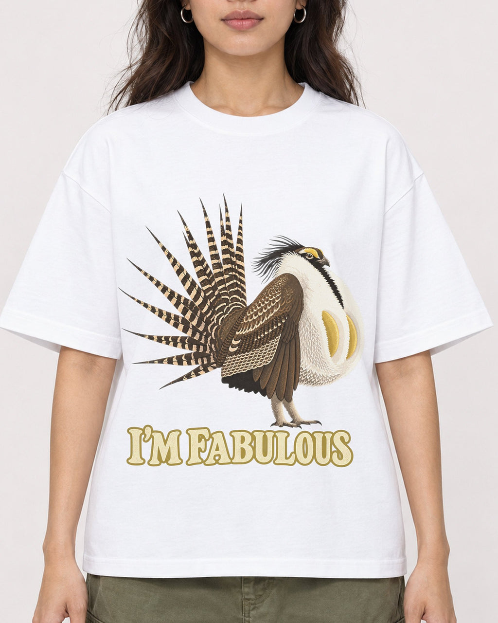 Mockup Boxy Heavyweight Tee White female close-up 02