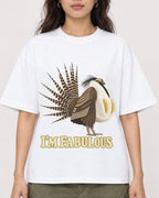 Mockup Boxy Heavyweight Tee White female close-up 02