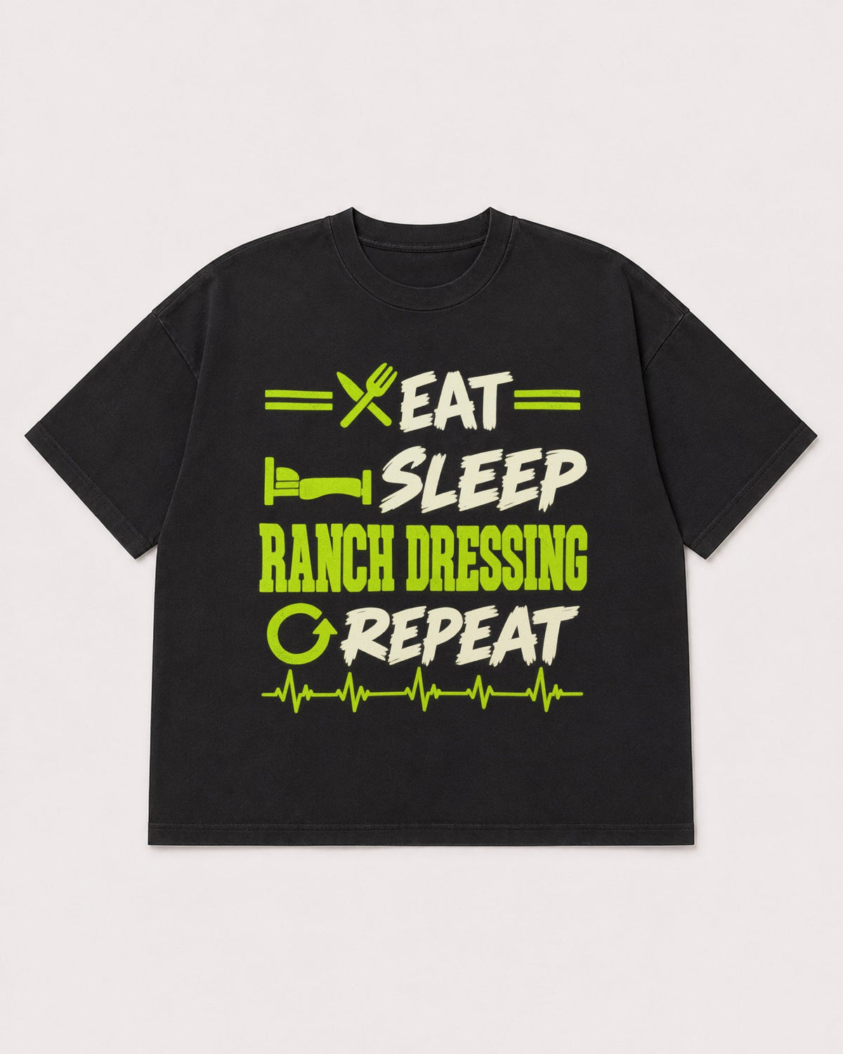 Mockup Boxy Heavyweight Tee Black product