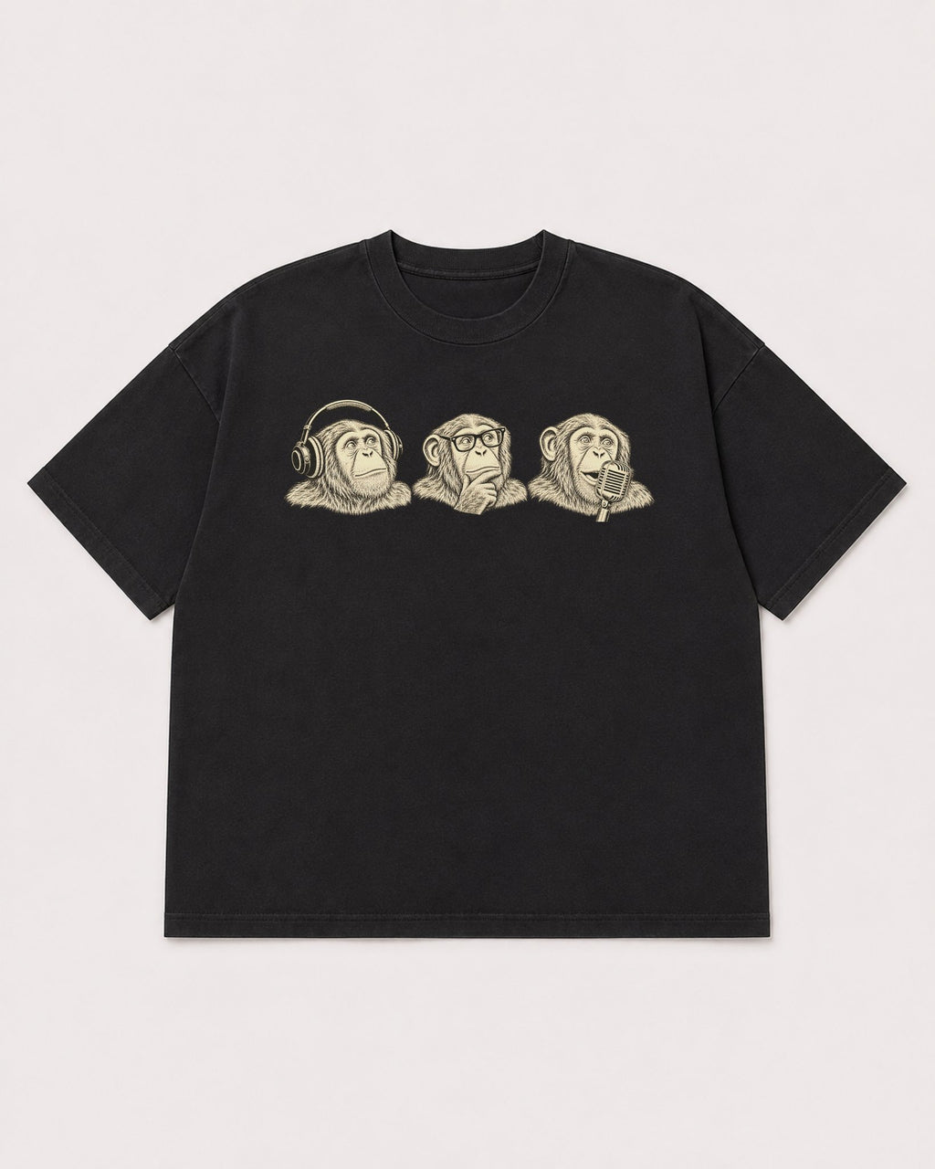 Mockup Boxy Heavyweight Tee Black product