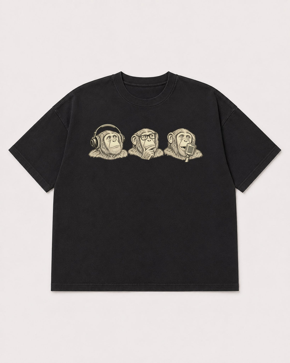 Mockup Boxy Heavyweight Tee Black product