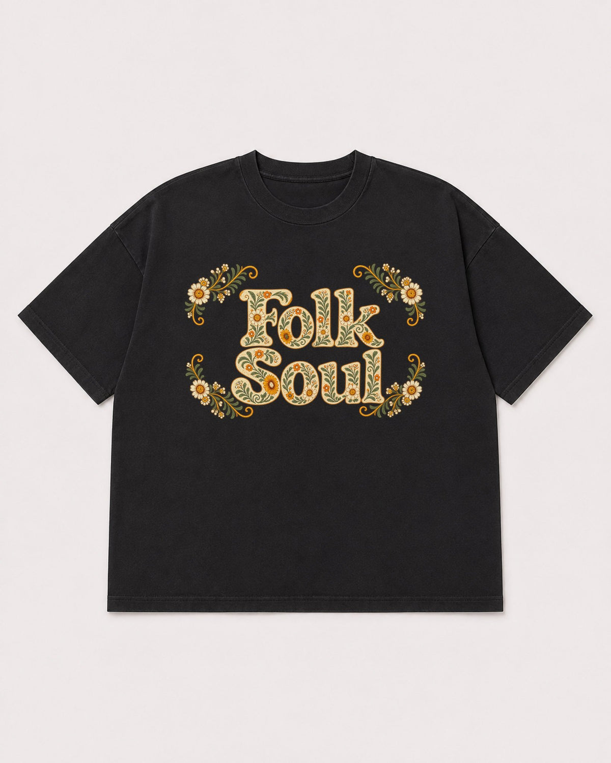 Mockup Boxy Heavyweight Tee Black product