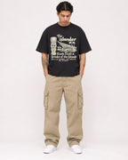 Mockup Boxy Heavyweight Tee Black male full-body 36