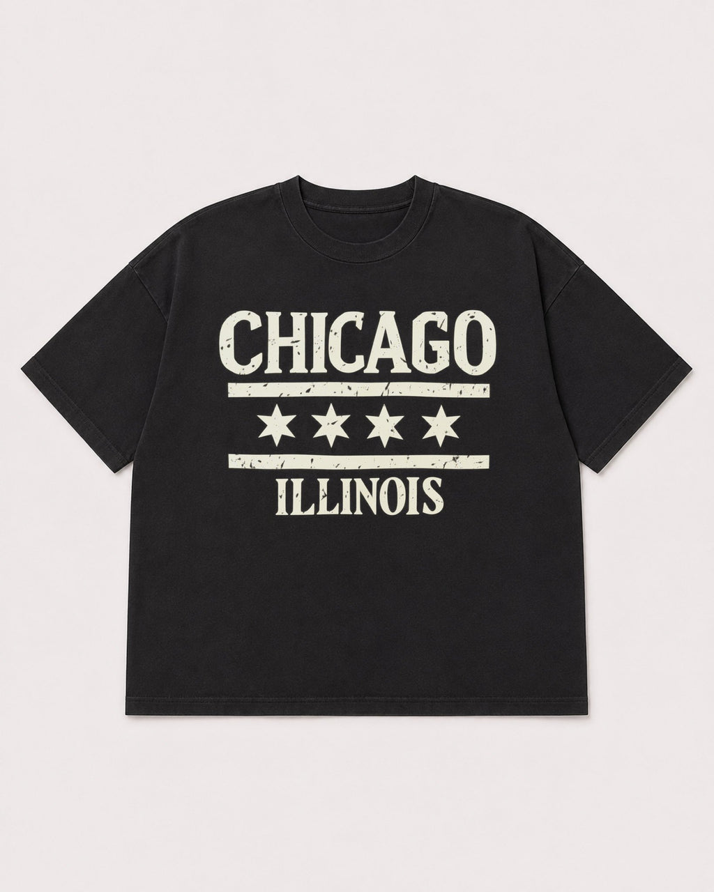 Mockup Boxy Heavyweight Tee Black product