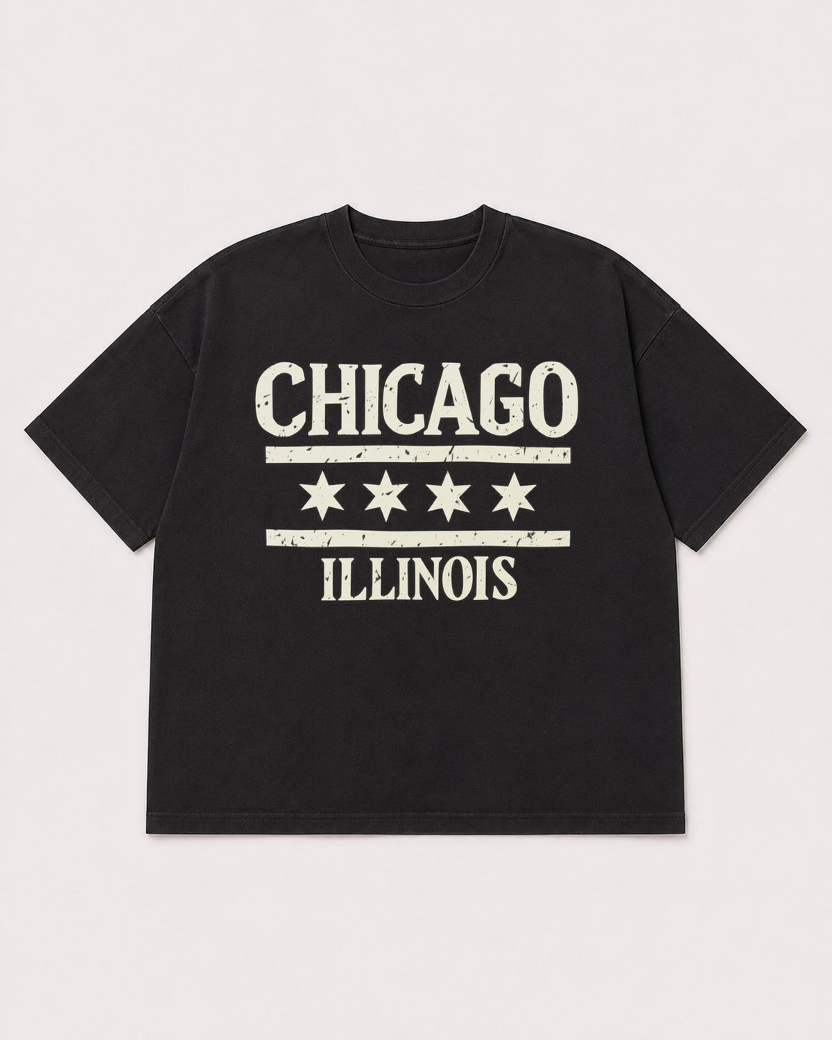 Mockup Boxy Heavyweight Tee Black product