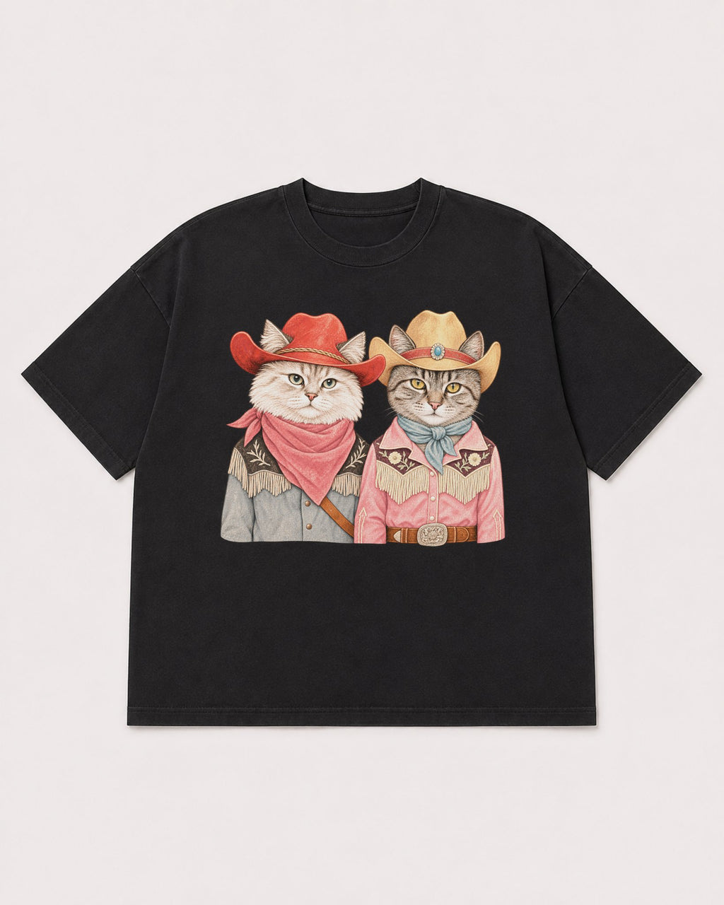 Mockup Boxy Heavyweight Tee Black product